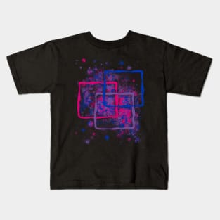 Subtle Bi Squares Kids T-Shirt